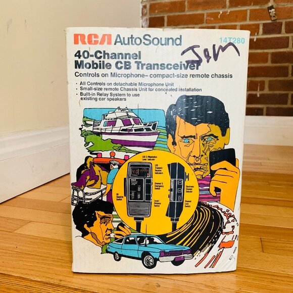 Other - Vintage RCA 14T280 Mobile CB Radio Transceiver 40 Channel With Org. Box